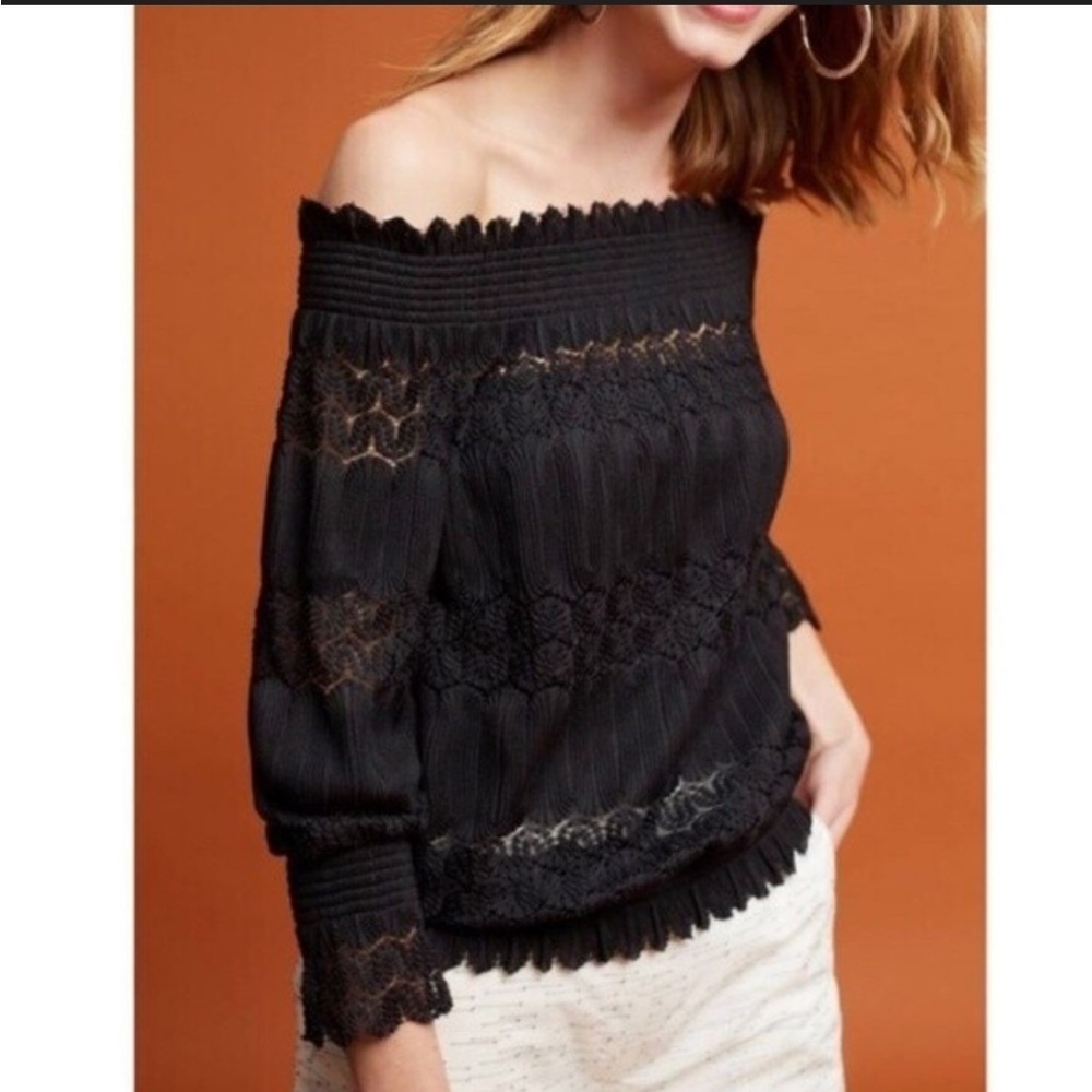 Anthropologie Deletta Riley Off The Shoulder Top